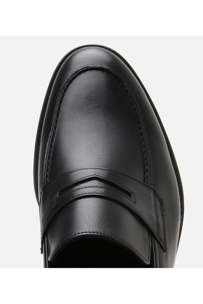 Hotiç Men's Leather Black Classic Shoes