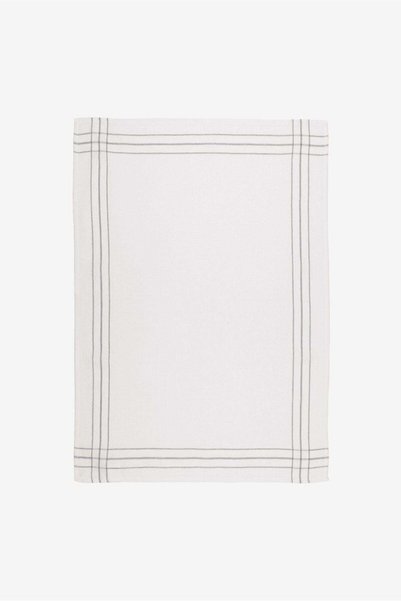 Barine Waffle Kitchen Towel Set Off 2 Cream-Grey 50X75 cm
