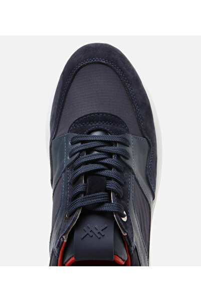 Hotiç Чоловічі замшеві шкіряні темно-сині спортивні кросівки на легкій підошві