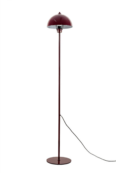 Marrien Modena Retro Bordo Metal Başlıklı Tek Ayaklı Lambader