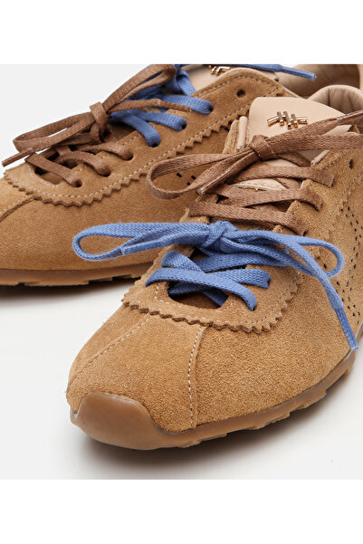 Hotiç Women's Suede Leather Tan Sports Shoes
