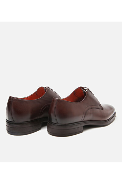 Hotiç Men's Leather Brown Ultra Light Sole Classic Shoes