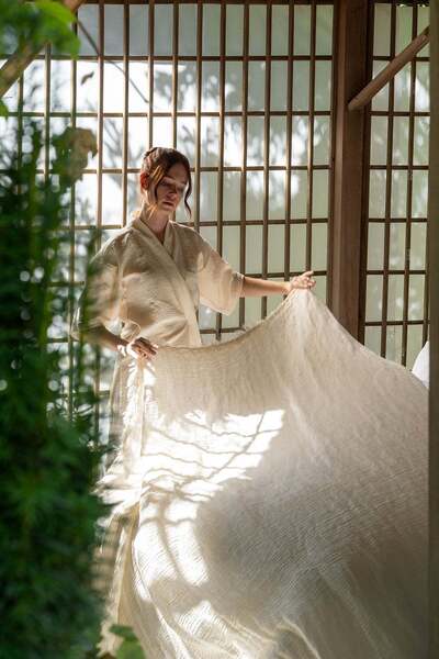 Barine Agena Yatak Örtüsü Naturel 240x260