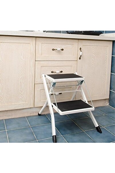 Genel Markalar Metal Katlanır Basamaklı Tabure Merdiven 150kg Bc097