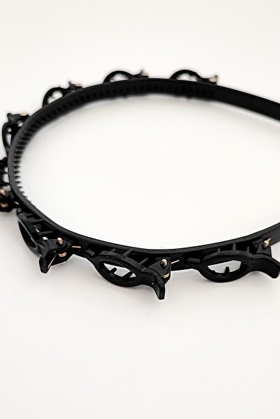 New Obsessions Siyah Renk Saç Bükücü Taç Saç Bandı