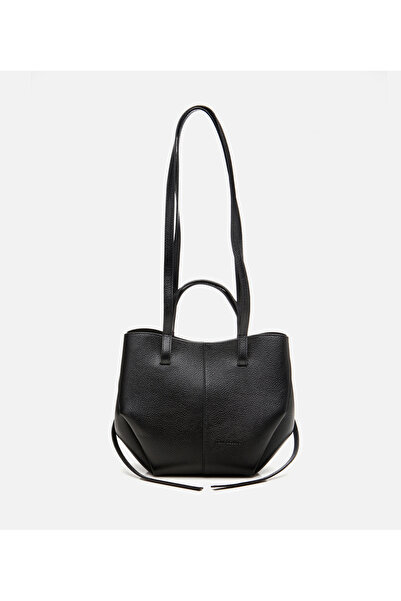 Hotiç Women's Leather Black Tote Bag