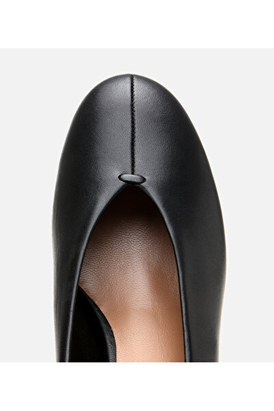 Hotiç Women's Leather Black Thin Heeled Shoes