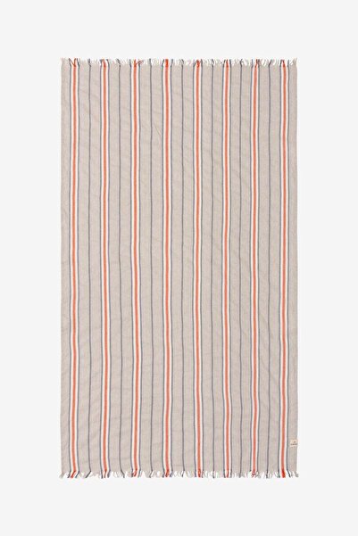 Barine Striped Linen Keten Peştamal Spice 90x190