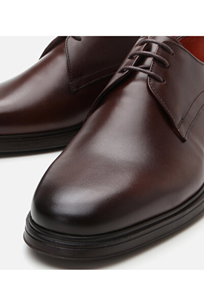 Hotiç Men's Leather Brown Ultra Light Sole Classic Shoes