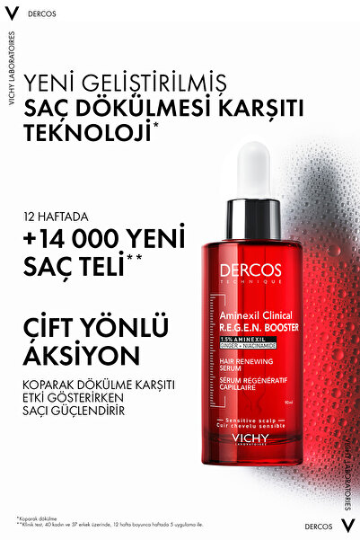 Vichy Aminexil R.E.G.E.N Booster Yenilikçi Saç Dökülmesi Karşıtı Saç Bakım Serumu 90 ml