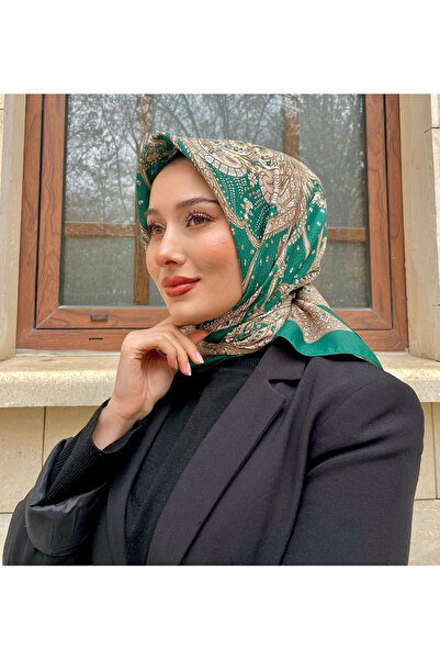 eyandis Νέας σεζόν Μαλακό βαμβακερό κασκόλ με σχέδιο πλακιδίων, άνετο και κομψό