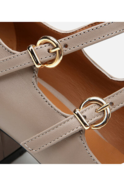 Hotiç Жіночі шкіряні туфлі Mary Jane з товстим каблуком