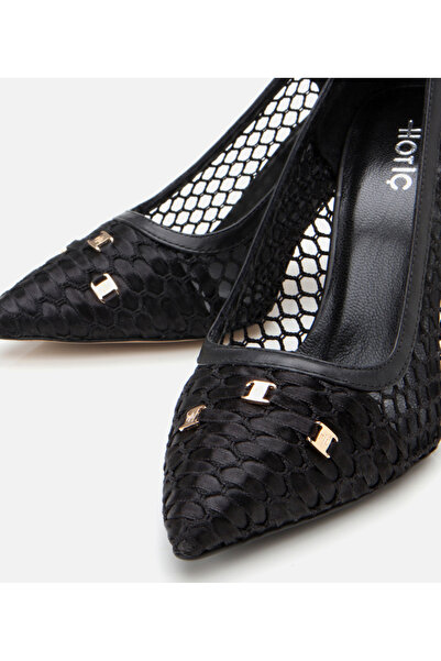 Hotiç Жіночі чорні сітчасті туфлі на шпильці