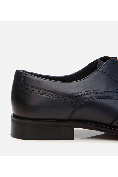 Hotiç Férfi bőr sötétkék világos talpú klasszikus cipő
