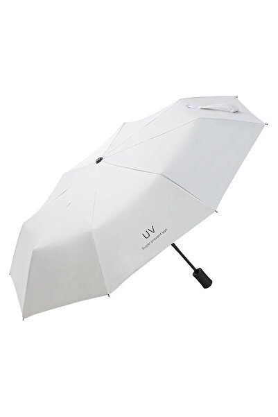 Flippy Umbrela, Flippy, Protectie UV Soare, Protectie Ploaie, Pliabila, din Vinil si Otel, 96 x 67 cm, Bej