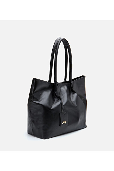 Hotiç Genuine Leather Black Women's Bag