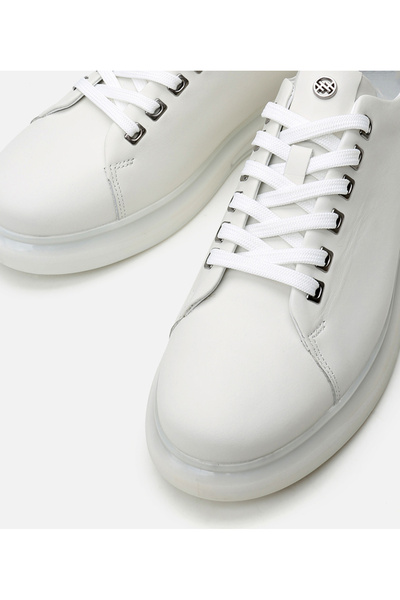 Hotiç Men's Leather Beige Casual Shoes