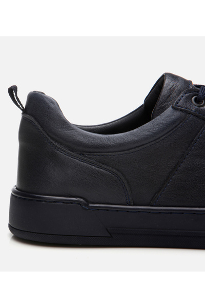 Hotiç Чоловічі шкіряні темно-сині кросівки