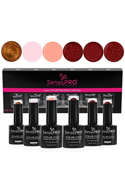 SensoPRO Milano Set de 6 oje semipermanente SensoPRO Milano, Cherry Cherry Lady 10ml