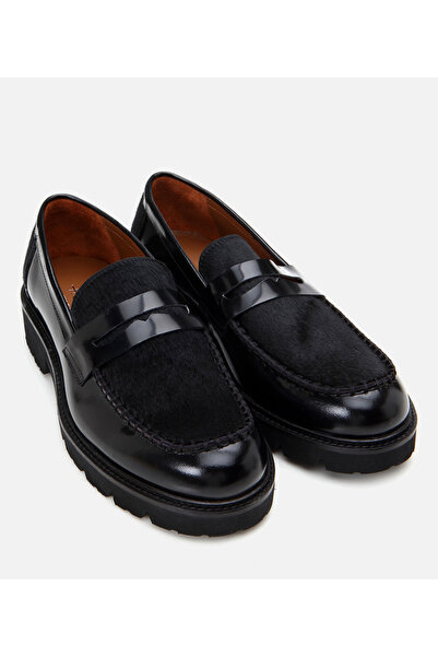 Hotiç Erkek Deri Siyah Loafer