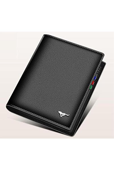 SEPTWOLVES Premium Lüks Siyah Hakiki Deri Kartlık & Erkek Cüzdan