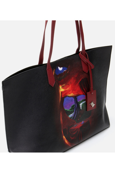 Hotiç Women's Burgundy Shoulder Bag X Çagev