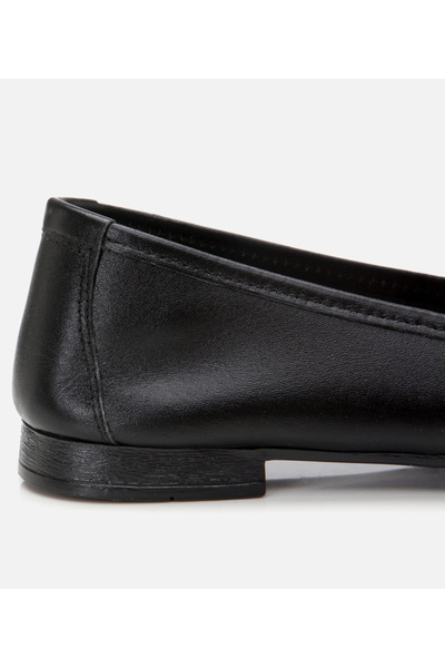 Hotiç Women's Leather Black Ballerinas