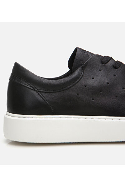 Hotiç Genuine Leather Black Men's Casual Shoes