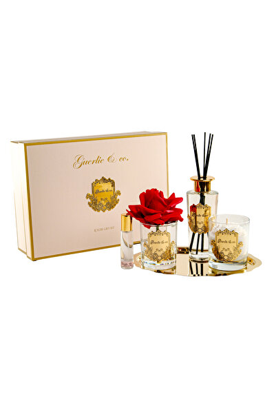 Guerlie and co. Luxury Gold Set Kırmızı Gül