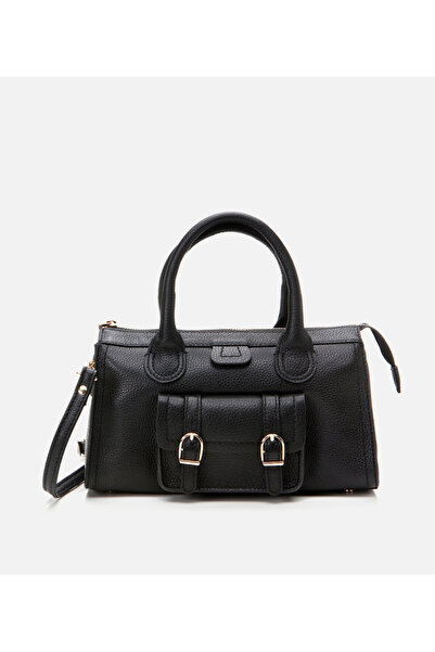 Hotiç Genuine Leather Black Women's Bag