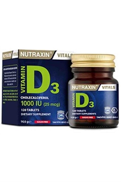 Nutraxin Vitamin D3 120 Tablets