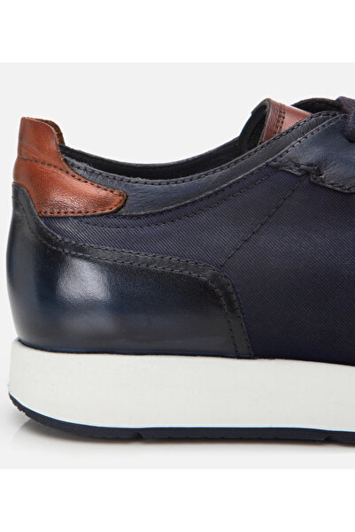 Hotiç Чоловічі шкіряні темно-сині кросівки