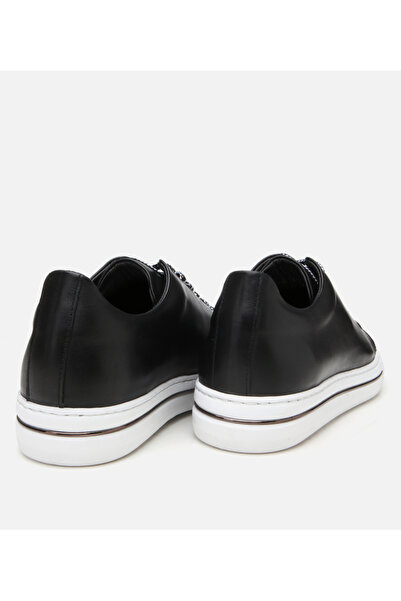 Hotiç Men's Leather Black Casual Shoes