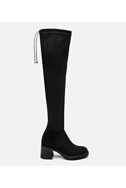 Hotiç Women's Black Over-The-Knee Boots