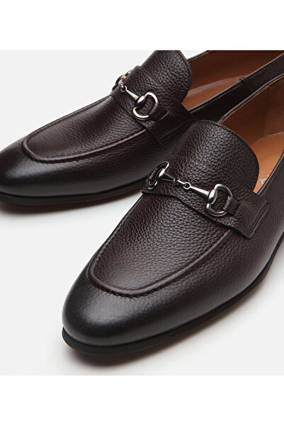Hotiç Genuine Leather Brown Men's Loafer