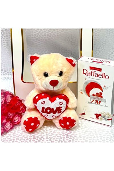 velve Πακέτο αγάπης, με αρκουδάκι 20εκ., κουτί σε σχήμα καρδιάς με σαπουνένια...