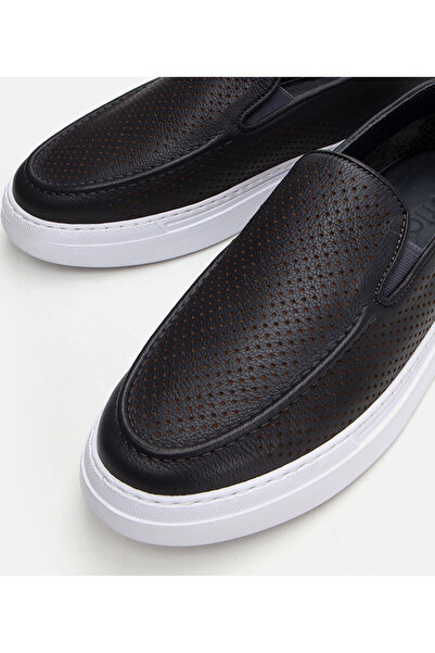 Hotiç Men's Leather Gray Casual Shoes