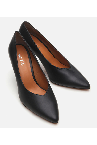 Hotiç Women's Leather Black Stiletto