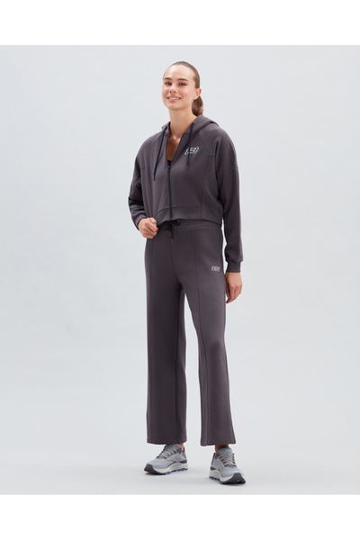 SKECHERS Mid Weight Fleece W Loose Sweatpant Kadın Gri Eşofman Altı S222056-003
