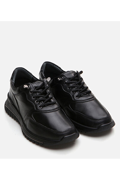 Hotiç Kadın Deri Siyah Spor Ayakkabı