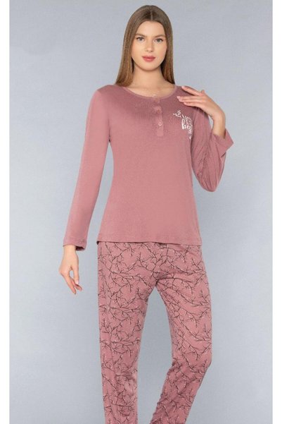 Alperi Long Sleeve Seasonal Pajama Set Viscose 790-53