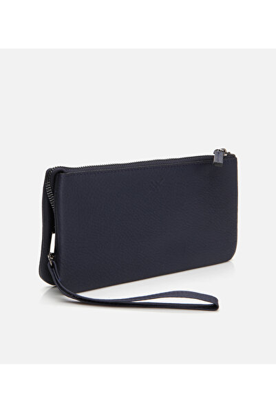 Hotiç Genuine Leather Navy Blue Men's Bag