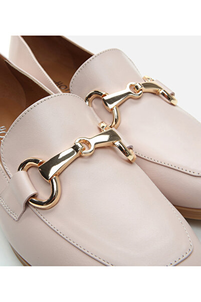 Hotiç Kadın Deri Pudra Loafer