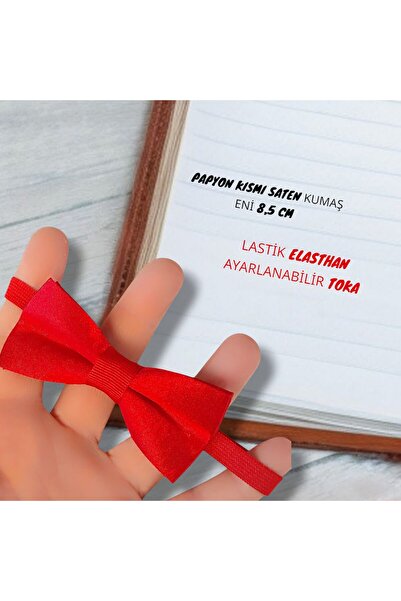 Algitsin O L A Çocuk Papyon Kırmızı 1-10 Yaş