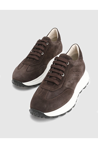 İLVİ Dubbo Süet Deri Kahverengi Erkek Spor Ayakkabı