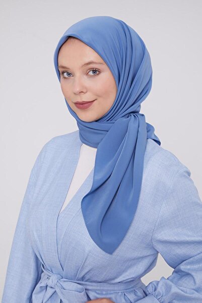 FİVESCARF Denim blue medina silk scarf