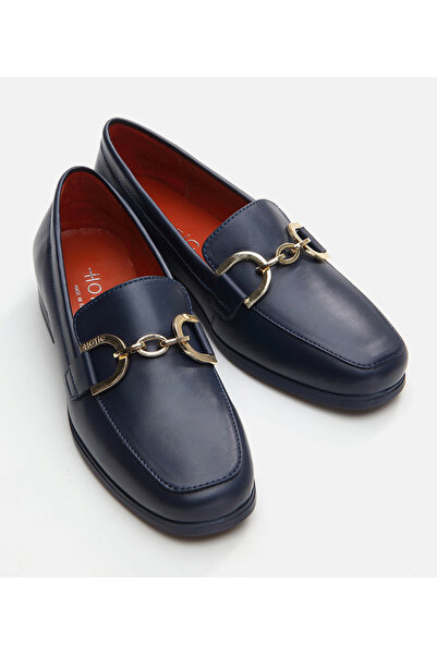 Hotiç Kadın Deri Lacivert Loafer