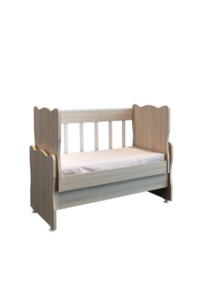 Patiko Furniture Safir Anne Yanı Sallanır Beşik 50x100 Çekmecesiz