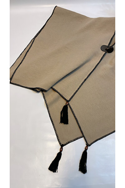 Onur Winter Knitwear Poncho - Solid Color, Edge Stripe, Fashion Trending Product - Store