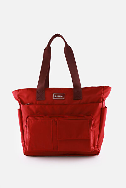 ICONE BAG Daily Water Repellent Bag - Laptop Compartment, Quilted Detail, Multi-Pockets, Bottle Compartment, Suitcase Attachment